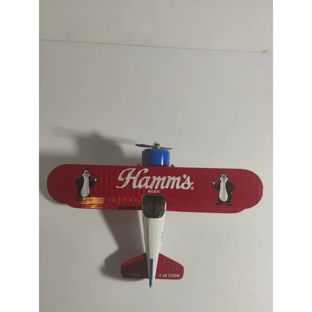 Hamm s Beer Collector Series 1929 Travel Air Diecast Model Vintage Bank 1994